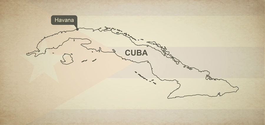 Mapa Kuba